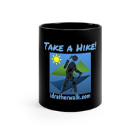 11oz Black IRW Logo "Take a Hike!" Mug