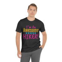Unisex IRW Logo "Awesome Hiker" Jersey Short Sleeve Tee