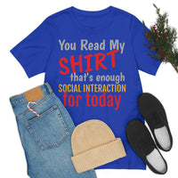 Unisex Jersey Short Sleeve Tee, "Interaction"