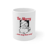 Ceramic Holiday "Be Merry!" Mug, 11oz