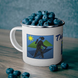 Take A Hike!  IRW Enamel Camping Mug