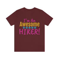 Unisex IRW Logo "Awesome Hiker" Jersey Short Sleeve Tee