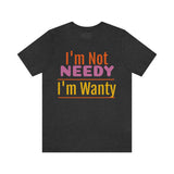 Unisex Jersey Short Sleeve Tee, "Wanty"