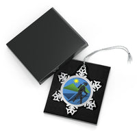Pewter Snowflake Ornament, IRW Logo