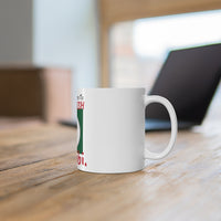 Ceramic Holiday "Alibi" Mug, 11oz