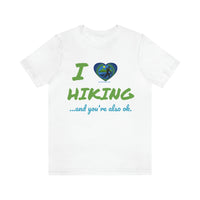 Unisex IRW Logo "Love Hiking" Jersey Short Sleeve Tee