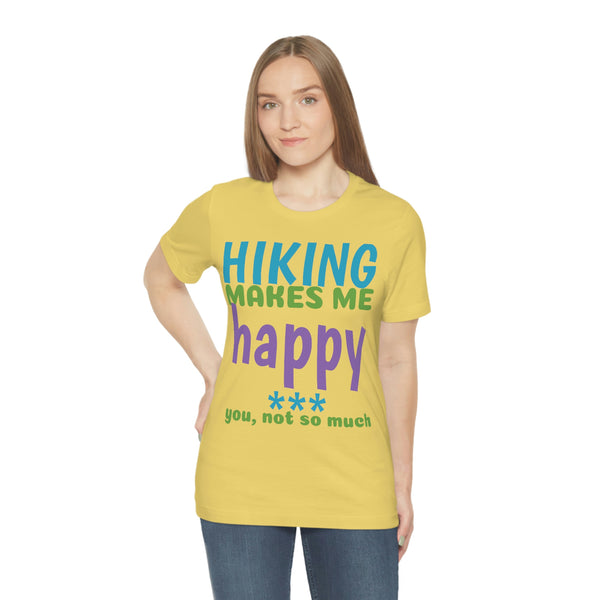 Unisex Jersey Short Sleeve Tee, "Happy"