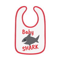 "Baby Shark" Contrast Trim Jersey Bib