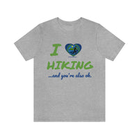 Unisex IRW Logo "Love Hiking" Jersey Short Sleeve Tee