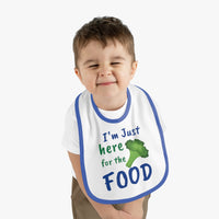 "Broccoli" Contrast Trim Jersey Bib