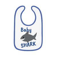 "Baby Shark" Contrast Trim Jersey Bib