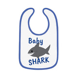 "Baby Shark" Contrast Trim Jersey Bib