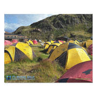 Campsite, Torres del Paine, Patagonia.  Jigsaw Puzzle (252-Piece)